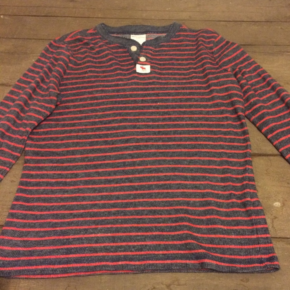 Abercrombie kids M long sleeve polo